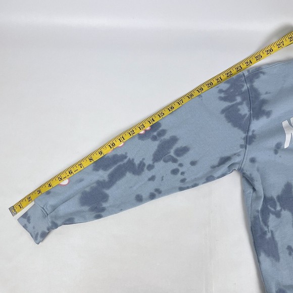 Mad Engine Women's Size XS Lisa Simpson NATURE LOVER Blue Tie Dye Sweatshirt - Picture 11 of 14